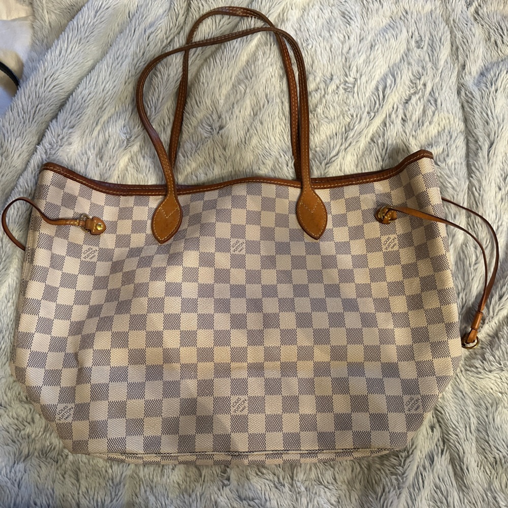Louis Vuitton Neverfull White + Grey